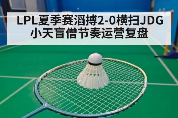 LPL夏季赛滔搏2-0横扫JDG小天盲僧节奏运营复盘